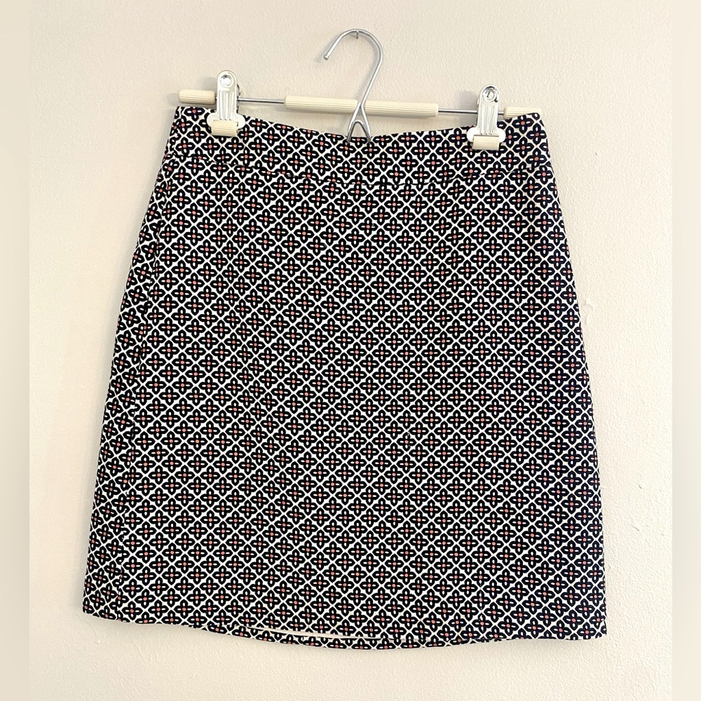 Black and Pink Floral Mini Skirt